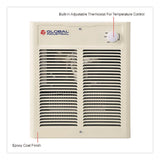 Global Industrial® Fan Forced Wall Heater, Shaded Pole Motor, 2,000 W, 10.63 x 4.75 x 12.25, White (GBE246745) Each