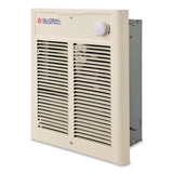 Global Industrial® Fan Forced Wall Heater, Shaded Pole Motor, 2,000 W, 10.63 x 4.75 x 12.25, White (GBE246745) Each