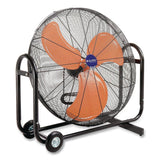 Global Industrial® Portable Tilt Blower Drum Fan, 36", 2 Speeds, Black/Orange (GBE258320) Each