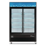 Global Industrial® Nexel Merchandiser Refrigerator, 45 cu ft, Black (GBE243006) Each