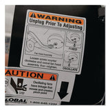 Global Industrial® 2-Speed Oscillating Outdoor Rated Wall Mount Fan, 24", Black (GBE292450) Each