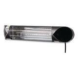 Global Industrial® Infrared Patio Heater with Remote Control, 1,500 W, 35.38 x 5.13 x 3.5, Black (GBE246718) Each
