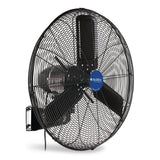 Global Industrial® 2-Speed Oscillating Outdoor Rated Wall Mount Fan, 24", Black (GBE292450) Each