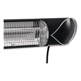 Global Industrial® Infrared Patio Heater with Remote Control, 1,500 W, 35.38 x 5.13 x 3.5, Black (GBE246718) Each