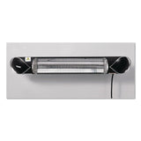 Global Industrial® Infrared Patio Heater with Remote Control, 1,500 W, 35.38 x 5.13 x 3.5, Black (GBE246718) Each