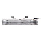 Global Industrial® Infrared Patio Heater with Remote Control, 1,500 W. 30.75 x 5 x 5.38, Silver (GBE246720) Each
