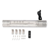 Global Industrial® Infrared Patio Heater with Remote Control, 1,500 W. 30.75 x 5 x 5.38, Silver (GBE246720) Each