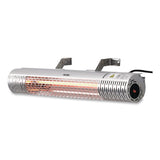 Global Industrial® Infrared Patio Heater with Remote Control, 1,500 W. 30.75 x 5 x 5.38, Silver (GBE246720) Each