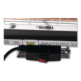 Global Industrial® Infrared Patio Heater Low Glare, 1,500 W, 3 x 7 x 7.5, Black (GBE246721) Each