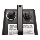 Global Industrial® Portable Heater, 1,500 W, 5.31 x 7.12 x 4.93, Black (GBE246099) Each