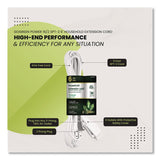 GoGreen Power Household Extension Cord, 6 ft, 13 A, White 10/Pack (GGPGG2470610) Each