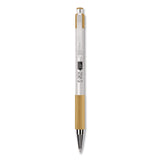 Zebra® F-301 Signature Series Earthy Tones Ballpoint Pen, Retractable, Fine 0.7 mm, Black Ink, Sandstone Barrel, 4/Pack (ZEB27254) Pack of 4