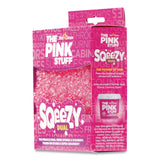 The Pink Stuff Sqeezy Dual-Sided Sponge and Scrubber, 4" x 5.3", 3.8" Thick, Pink/Ivory (RST823773) Each