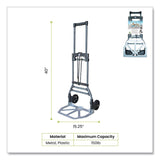 GoGreen Power Luggage Cart ,150 lbs Capacity, 40 x 15.25 x 16.5, Gray (GGPTR1800) Each