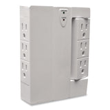 GoGreen Power 6 Outlet Swivel Wall Tap with Surge Protection, 1,000 J, White (GGPGG16310TSW) Each