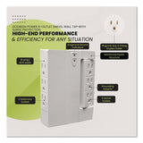 GoGreen Power 6 Outlet Swivel Wall Tap with Surge Protection, 1,000 J, White (GGPGG16310TSW) Each