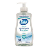 Dial® Professional Antibacterial and Sensitive Fragrance-Free Liquid Hand Soap, Unscented, 11 oz, 12/Carton (DIA35476) Case of 12