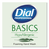 Dial® Professional Basics Hypoallergenic Foaming Hand Wash, Aquatic, 10 oz, 8/Carton (DIA35432) Case of 8