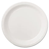 Hoffmaster® Coated Paper Dinnerware, Plate, 9" dia, White, 50/Pack, 10 Packs/Carton (HFMPL7095) Case of 500