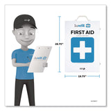 SUREFILL™ 200 Series Class B 5-Shelf First Aid Cabinet - Meds, 200 Person, 1,183 Pieces, Metal Case (AOHSF200BMT) Each