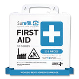 SUREFILL™ 50 Series ANSI A+ First Aid Kit - Weatherproof Plastic Case, 50 Person, 235 Pieces (AOHSF50AW) Each