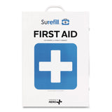 SUREFILL™ 150 Series Class B 4-Shelf Food First Aid Cabinet - Meds, 150 Person, 830 Pieces, Metal Case (AOHSF150BMTF) Each