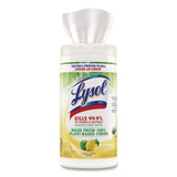 LYSOL® Brand Disinfecting Wipes II Fresh Citrus Scent, 1-Ply, 7 x 7.25, Fresh Citrus, White, 70 Wipes/Canister (RAC49128EA) Each