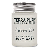 Diversified Hospitality Solutions Terra Pure Body Wash Jam Jar, Green Tea Lemongrass, 1 oz Jar, 300/Carton (DHS007491) Case of 300