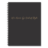 Willow Creek Press Style Undated Journal, Edition, Medium/College Rule, Black/Gold Cover, (80) 8 x 6 Sheets (WPR55083) Each
