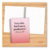 Willow Creek Press So Productive Undated Journal, Medium/College Rule, Pink Cover, (80) 8 x 6 Sheets (WPR55076) Each