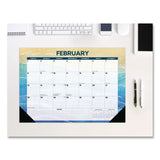 Willow Creek Press Beaches Monthly Desk Pad Calendar, 17 x 12, White/Multicolor Sheets, Black Headband/Corners, 12-Month (Jan to Dec) 2026 (WPR57070) Each
