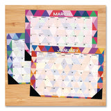 Willow Creek Press Modern Small Geometric Monthly Desk Pad Calendar, 17 x 12, Multicolor Sheets, Black Headband/Corners, 12-Month (Jan-Dec) 2026 (WPR57117) Each