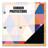 Willow Creek Press Modern Small Geometric Monthly Desk Pad Calendar, 17 x 12, Multicolor Sheets, Black Headband/Corners, 12-Month (Jan-Dec) 2026 (WPR57117) Each