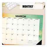 Willow Creek Press Rainbow Gradient Small Monthly Desk Pad Calendar, 17 x 12, White Sheets, Black Headband/Corners, 12-Month (Jan to Dec): 2026 (WPR57155) Each