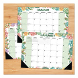 Willow Creek Press Succulents Small Monthly Desk Pad Calendar, 17 x 12, White Sheets, Black Headband/Corners, 12-Month (Jan to Dec): 2026 (WPR57162) Each