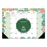 Willow Creek Press Succulents Small Monthly Desk Pad Calendar, 17 x 12, White Sheets, Black Headband/Corners, 12-Month (Jan to Dec): 2026 (WPR57162) Each
