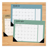 Willow Creek Press Urban Chic Small Monthly Desk Pad Calendar, 17 x 12, White Sheets, Black Headband/Corners, 12-Month (Jan to Dec): 2026 (WPR57179) Each