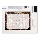 Willow Creek Press Woodland Mushroom Small Monthly Desk Pad Calendar, 17 x 12, White Sheets, Black Headband/Corners, 12-Month (Jan to Dec): 2026 (WPR57186) Each