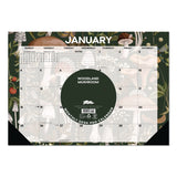 Willow Creek Press Woodland Mushroom Small Monthly Desk Pad Calendar, 17 x 12, White Sheets, Black Headband/Corners, 12-Month (Jan to Dec): 2026 (WPR57186) Each