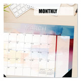 Willow Creek Press Abstract Art Small Monthly Desk Pad Calendar, 17x12, White/Multicolor Sheets, Black Headband/Corners, 12-Month (Jan-Dec) 2026 (WPR57391) Each