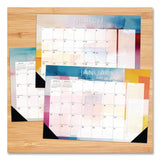 Willow Creek Press Abstract Art Small Monthly Desk Pad Calendar, 17x12, White/Multicolor Sheets, Black Headband/Corners, 12-Month (Jan-Dec) 2026 (WPR57391) Each