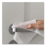 Carlisle WipesPlus Disinfecting Surface Wipes, 1-Ply, 7 x 8, Lemon, White, 80 Wipes/Refill Pack, 12 Packs/Carton (CFS37701) Case of 12