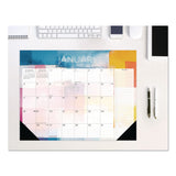 Willow Creek Press Abstract Art Large Monthly Desk Pad Calendar, 22x17, White/Multicolor Sheets, Black Headband/Corners, 12-Month (Jan-Dec) 2026 (WPR57193) Each