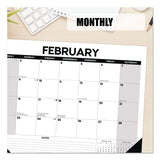 Willow Creek Press Basic Large Monthly Desk Pad Calendar, 22 x 17, White/Gray/Black Sheets, Black Headband/Corners, 12-Month (Jan to Dec) 2026 (WPR57209) Each