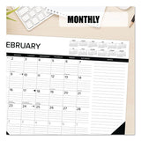 Willow Creek Press Black-and-White with Lines Large Monthly Desk Pad Calendar, 22 x 17, White Sheets, Black Corners, 12-Month (Jan to Dec): 2026 (WPR57216) Each