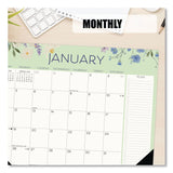 Willow Creek Press Wildflowers Large Monthly Desk Pad Calendar, 22 x 17, Multicolor Sheets, Black Headband/Corners, 12-Month (Jan to Dec) 2026 (WPR57308) Each