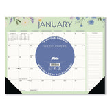 Willow Creek Press Wildflowers Large Monthly Desk Pad Calendar, 22 x 17, Multicolor Sheets, Black Headband/Corners, 12-Month (Jan to Dec) 2026 (WPR57308) Each