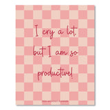 Willow Creek Press I Cry a Lot Monthly Planner, 9.5 x 7.5, Pink Cover, 12-Month (Jan to Dec): 2026 (WPR57568) Each
