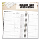 Willow Creek Press Fitness Undated Monthly Planner, 11 x 8.5, Black/Gray Cover, 12-Month, Undated (WPR40331) Each