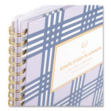 AT-A-GLANCE® Simplified Planner by Emily Ley: Academic Weekly/Monthly Book, 11 x 8.5, Lilac Plaid Cover, 12-Month: July 2025 to June 2026 (AAGEL39901A26) Each